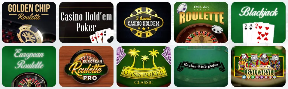 Giochi da tavolo al BEEP BEEP CASINO