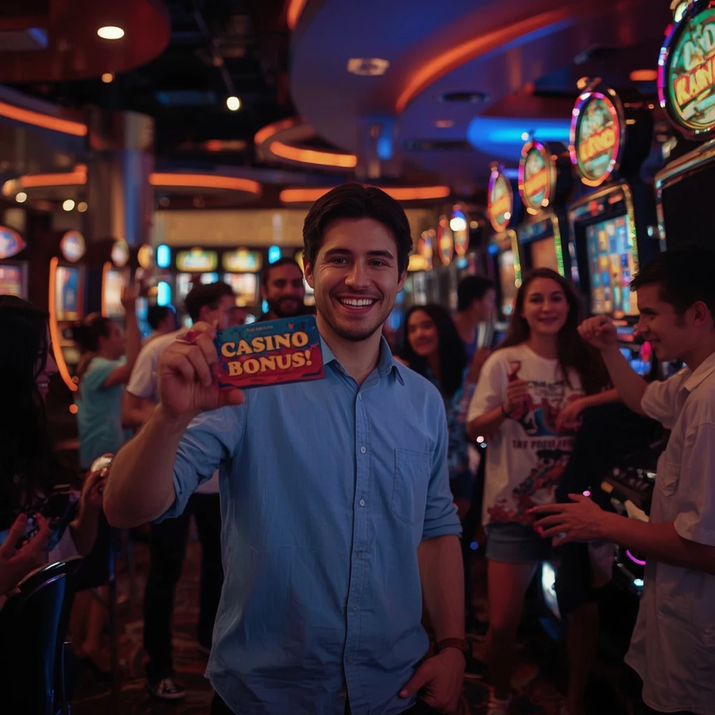 una persona con un bonus del casinò BEEP BEEP CASINO